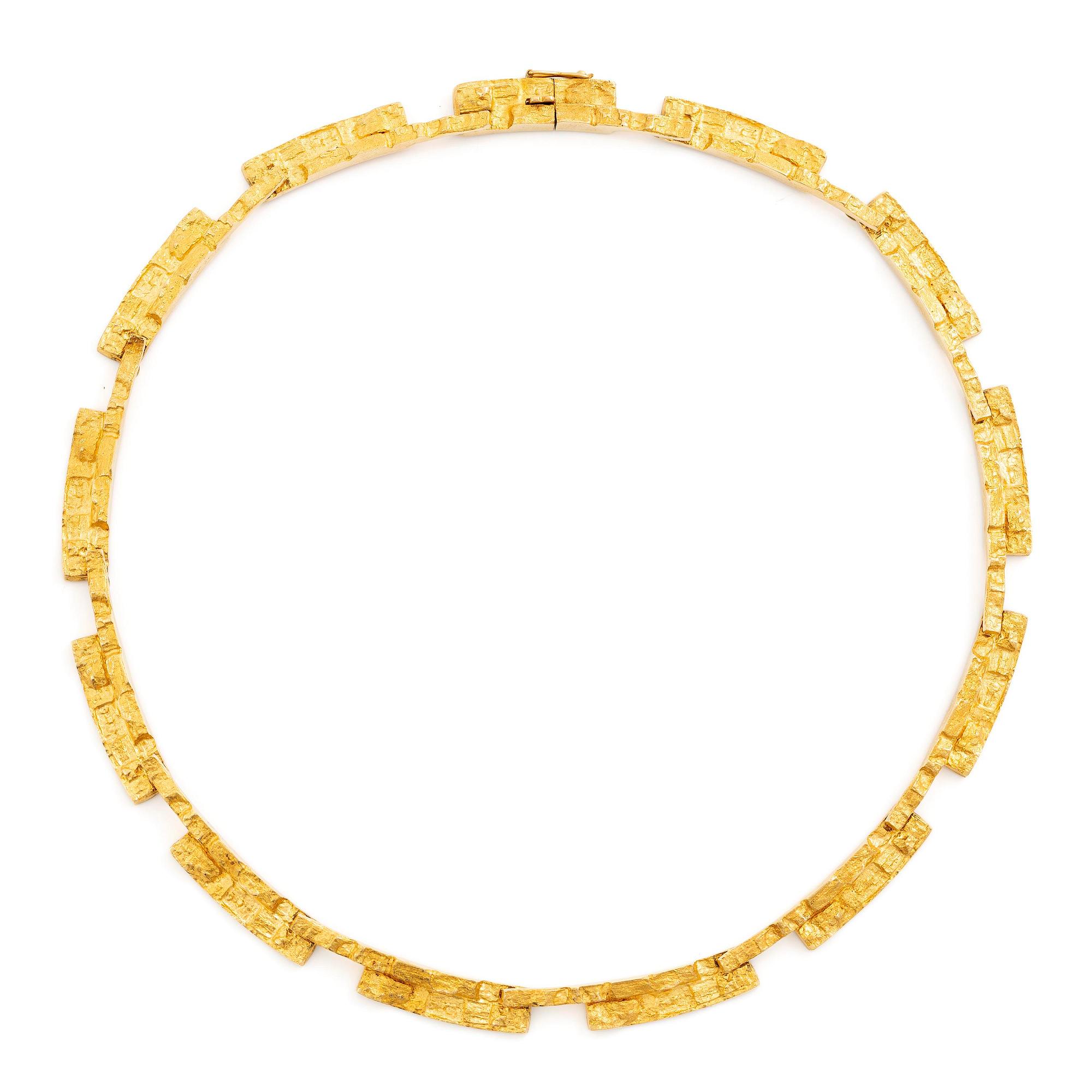 Björn Weckström, collier "Tundra", 18K guld, Finland. För Lapponia.