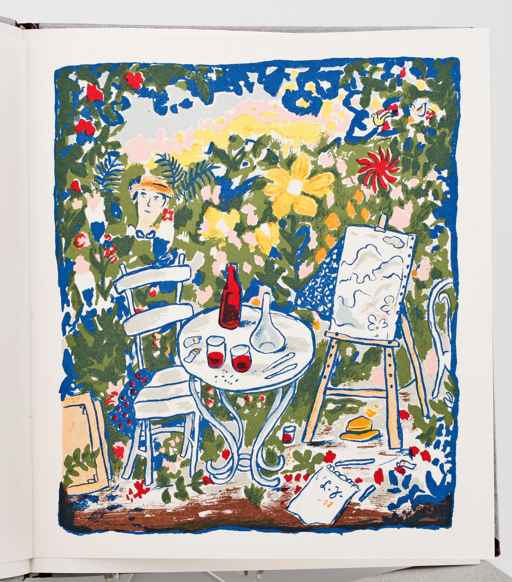 BOK med ORIGINALLITOGRAFI, "Lennart Jirlow", Göran Sellgren, Bonniers, 1978, numr 157/350.