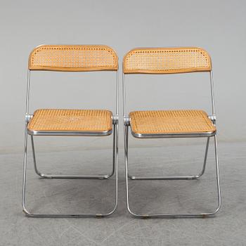 Six 'Plia Folding Chair' by Giancarlo Piretti, Anonima Castelli.