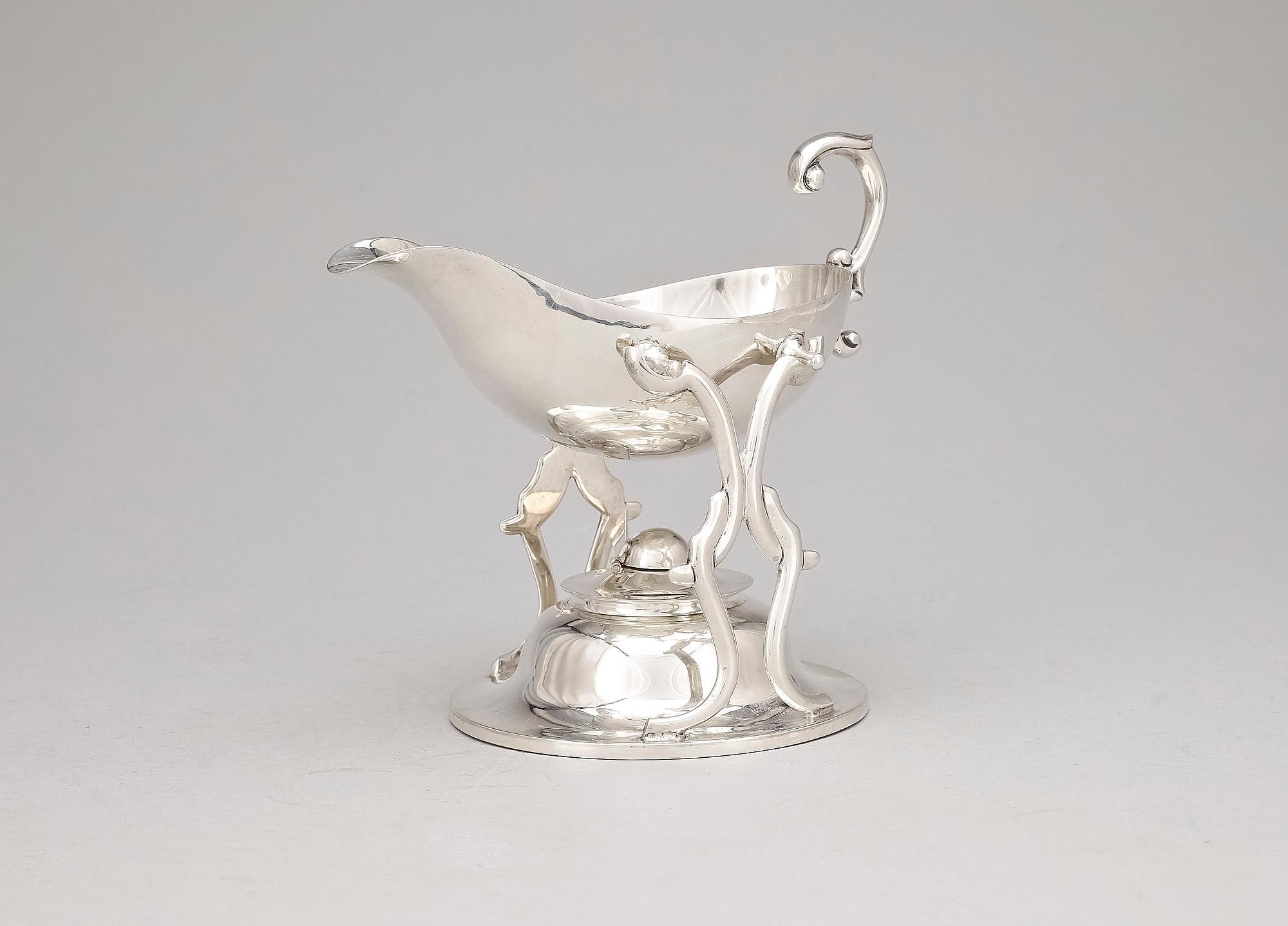 SÅSKANNA MED RECHAUD, sterlingsilver, Mexico, 1900-tal. Totalvikt ca 725 g.