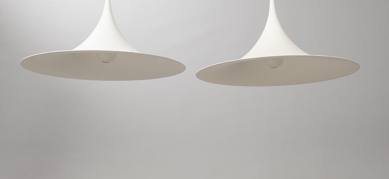 Claus Bonderup & Torsten Thorup, pendant lamps, 1 pair, "Semipendel", Fog & Mørup, Denmark.