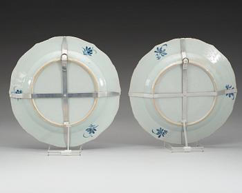 FAT, ett par, kompaniporslin, Qing dynastin Qianlong (1736-95).