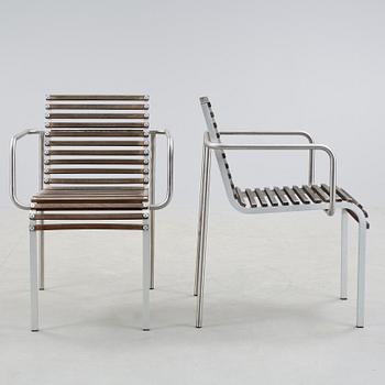 TRÄDGÅRDSSTOLAR, 6 st, Arnold Merckx, "Extremis", Formgiven 1998.