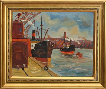 WALDEMAR MARBERG, olja på duk, signerad och daterad 1947.