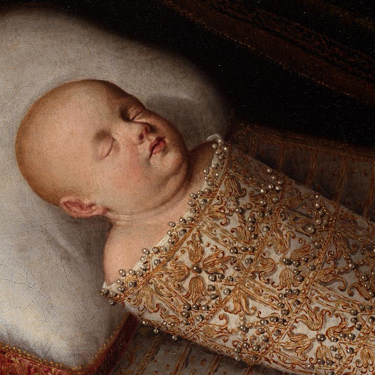 Jacopo Ligozzi Attributed to, Possible portrait of Leopoldo de’ Medici (1617-1675) in swaddling.