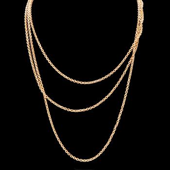 Halsband ankarlänk 18K guld Balestra.