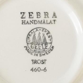 EUGEN TROST, coffee service, 12 parts, earthenware, Upsala-Ekeby Gefle, 1955-67.