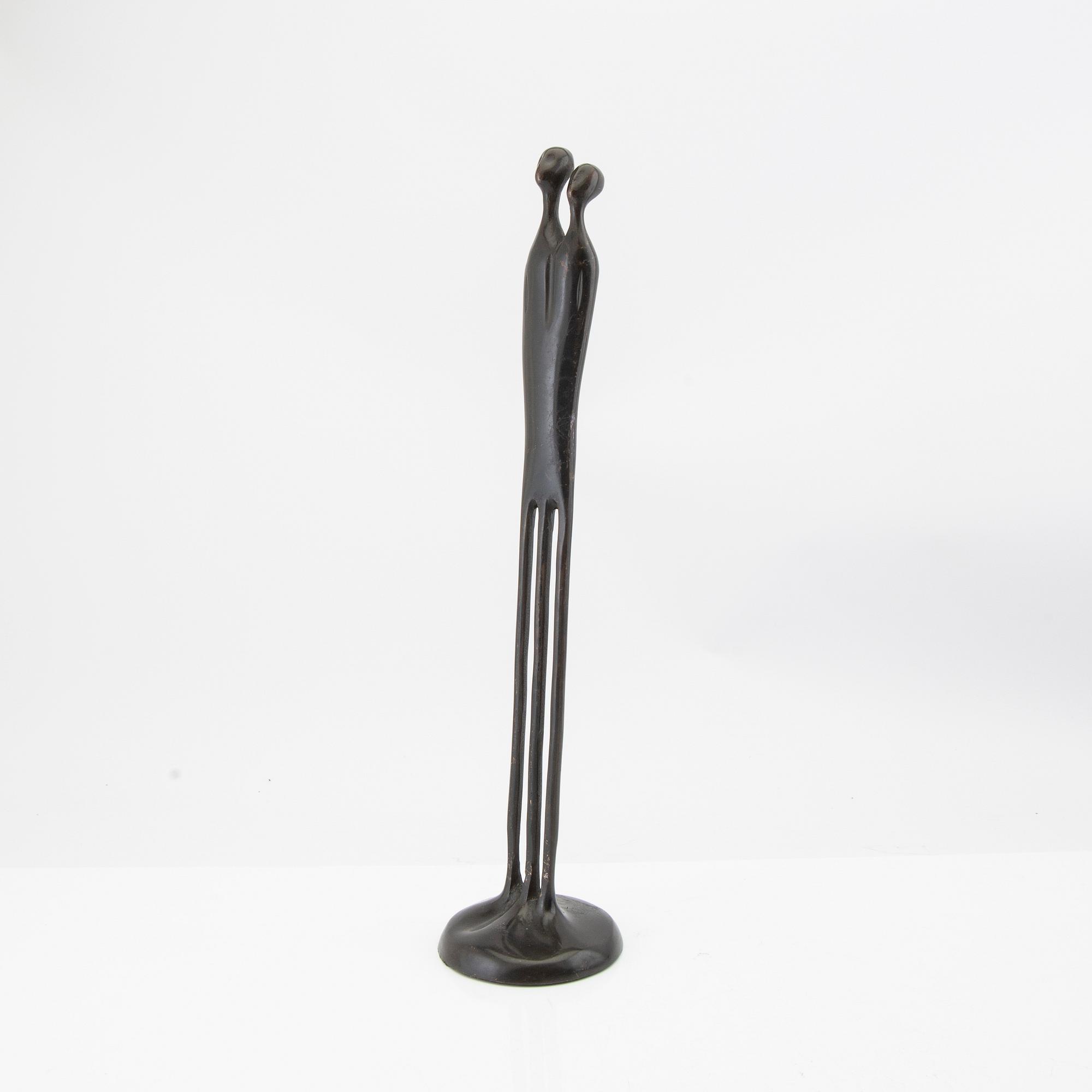 Bodrul Khalique och Louise Hederström skulpturer 4 st för IKEA 2000-2004 patinerad brons.