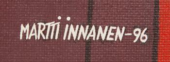 Martti Innanen, olja på pannå, signerad och daterad -96.