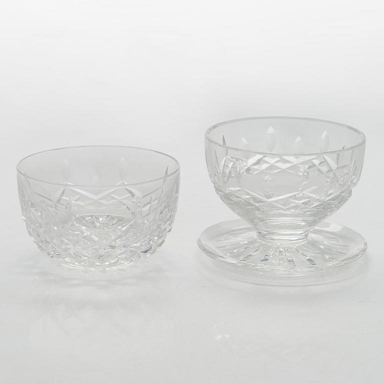 Jälkiruokamaljoja, 12 kpl, kristallia, Waterford 1900-luvun loppu.