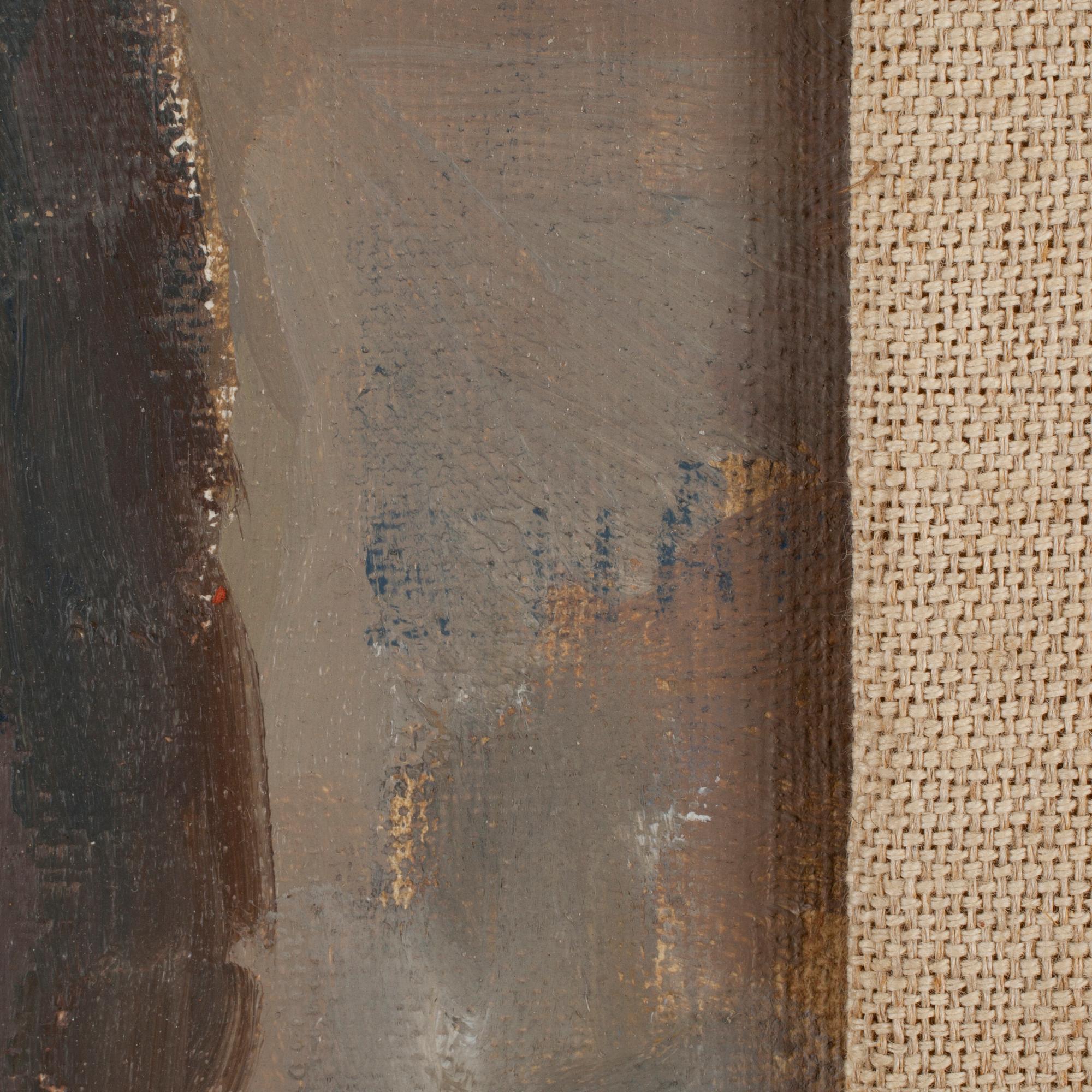 OKÄND KONSTNÄR, olja på pannå, sign E. Håfström.