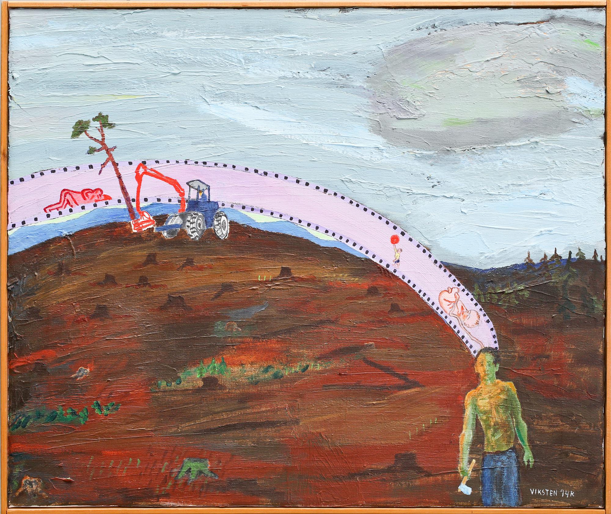 HANS VIKSTEN, akryl på duk, signerad och daterad -74.