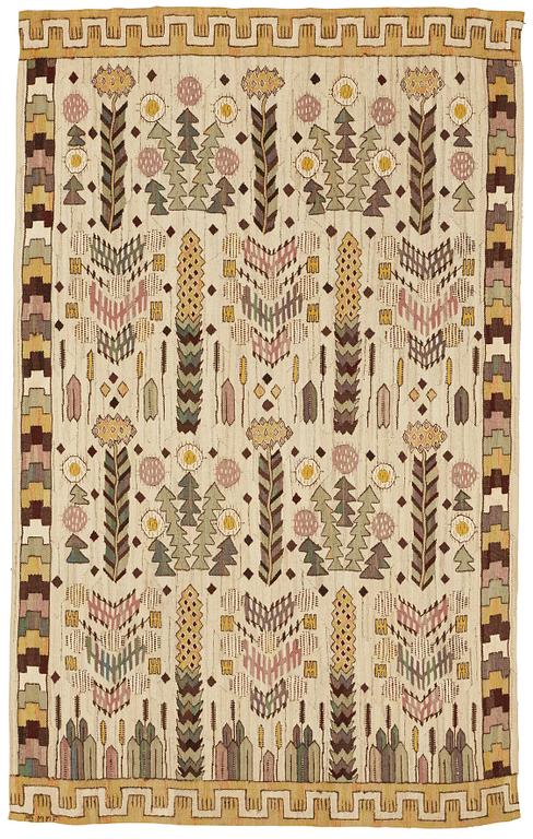 Märta Måås-Fjetterström, A drape, "Taraxacum", tapestry weave, ca 243,5-244,5 x 151-155 cm, signed AB MMF.