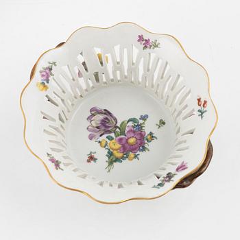 A porcelain bowl with saucer, Royal Copenhagen, Denmark.