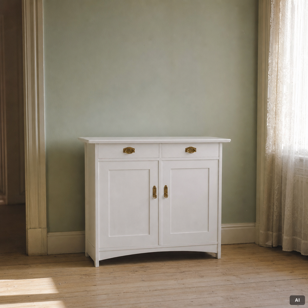 An Art Nouveau sideboard, circa 1900.
