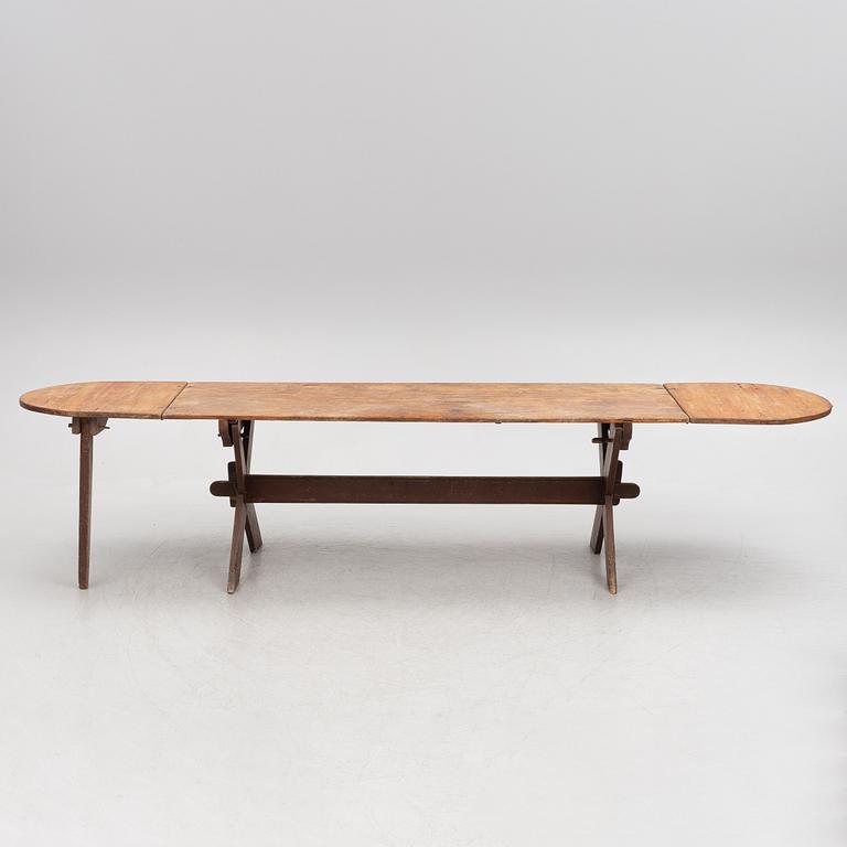 A Swedish Trestle Table, circa 1900.