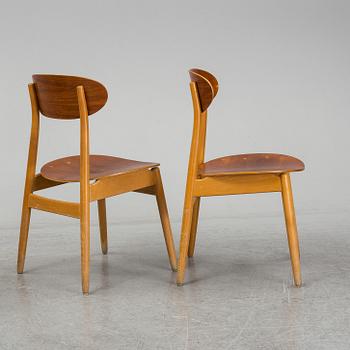 SVEN-ERIK FRYKLUND, stolar, 4 st, "Eva", Hagafors Stolfabrik AB, Nässjö, omkring ca 1960.