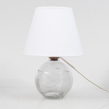 Orrefors, a table lamp, 1930's/40's.