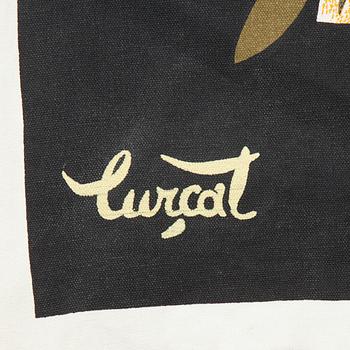 A Jean Lurçat wall hanging "le tapageur", textile print. Around 163 x 119 cm.