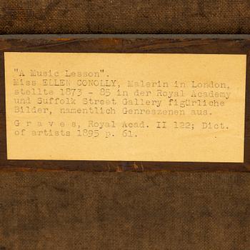 Ellen Conolly, olja på duk, signerad och daterad 1877.