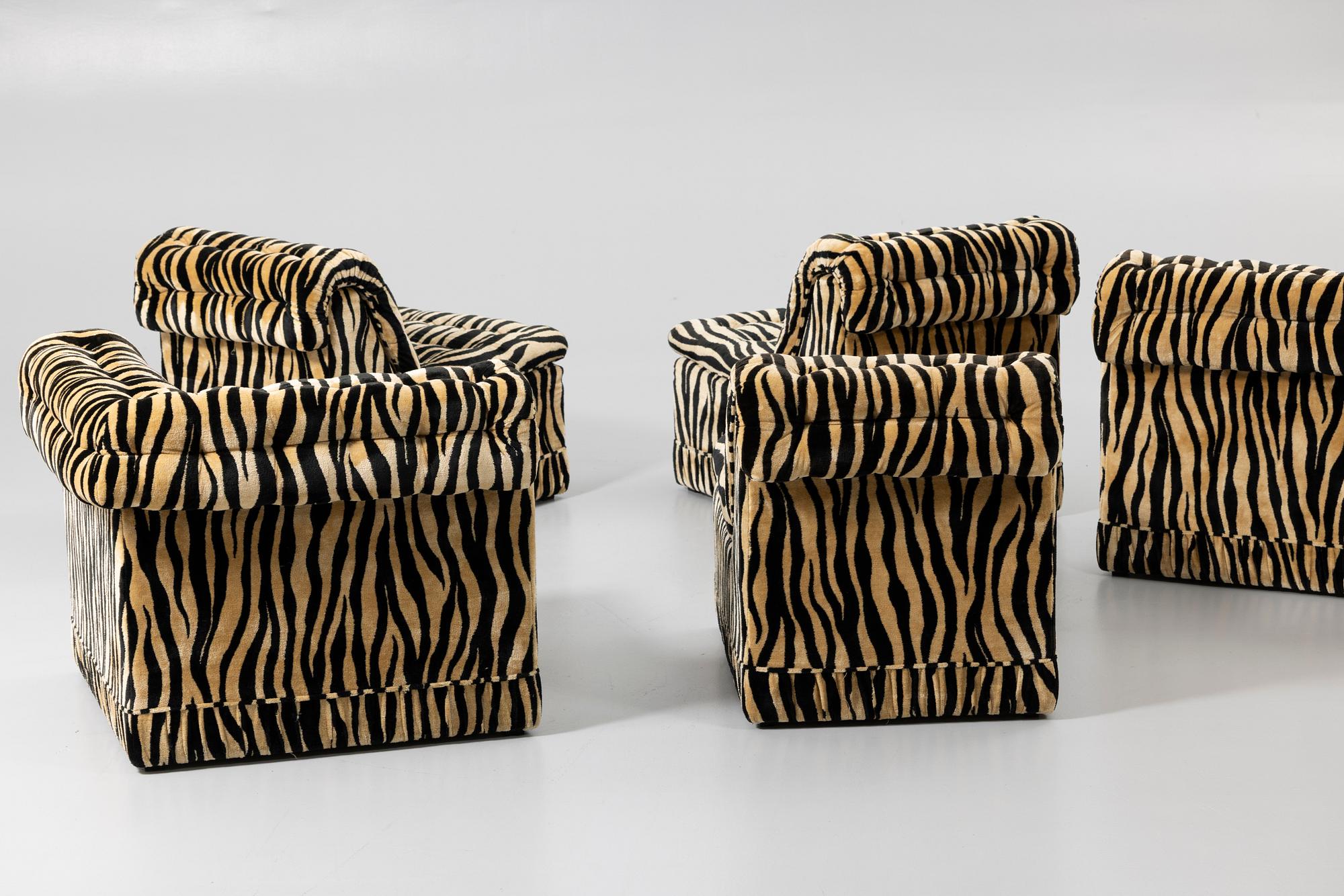 Modular sofa, 5 sections, Scapa Möbler, 1970s.