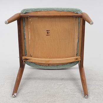 Johannes Andersen, five chairs, Uldum Möbelfabrik, Denmark, 1960s.