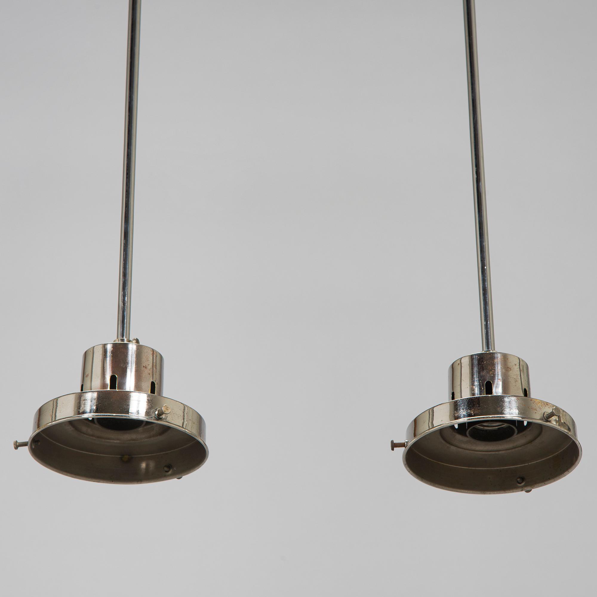 Paavo Tynell, Four 1930s pendant lights modell 1601 for Taito.