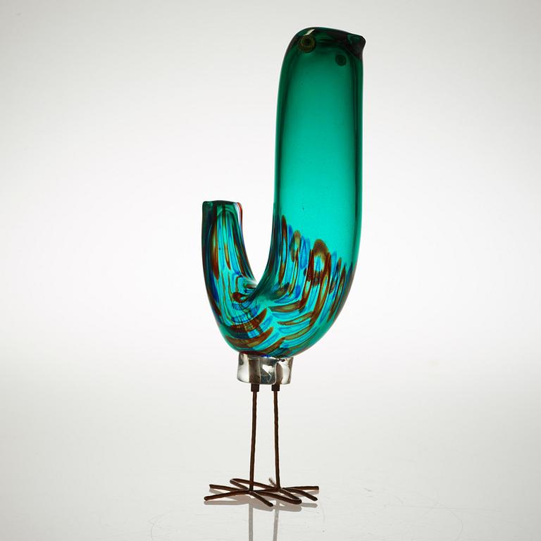 An Alessandro Pianon 'Pulcino' glass bird, Vistosi, Italy, 1960's.