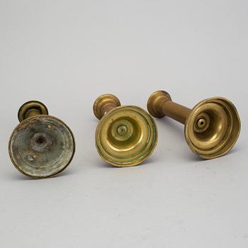 Six candlesticks, 1700-/1800s.