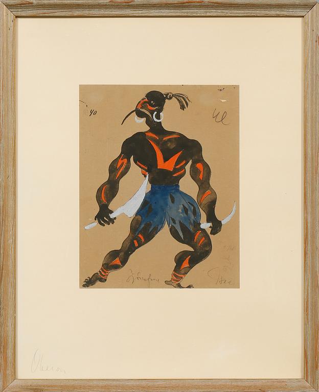 ISAAC GRÜNEWALD, blandteknik, signerad.