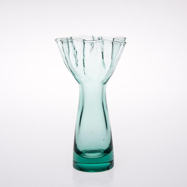 VAS, glas, signerad H. Turpeinen Riihimäenlasi Oy, 1940-50-tal.