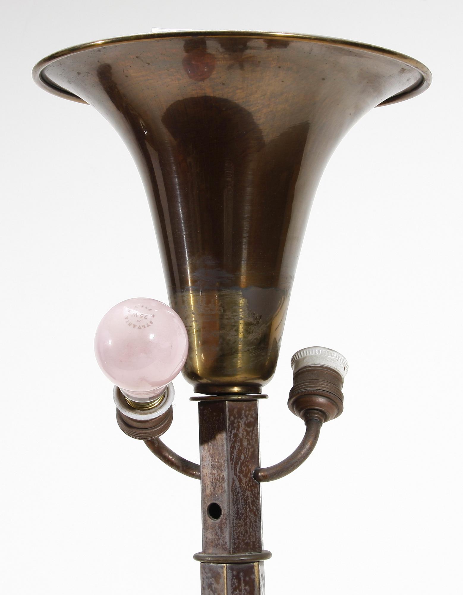 GOLVARMATUR, mässing, 1900-tal.