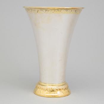 CG HALLBERG, bägare, silver, Stockholm, 1925.