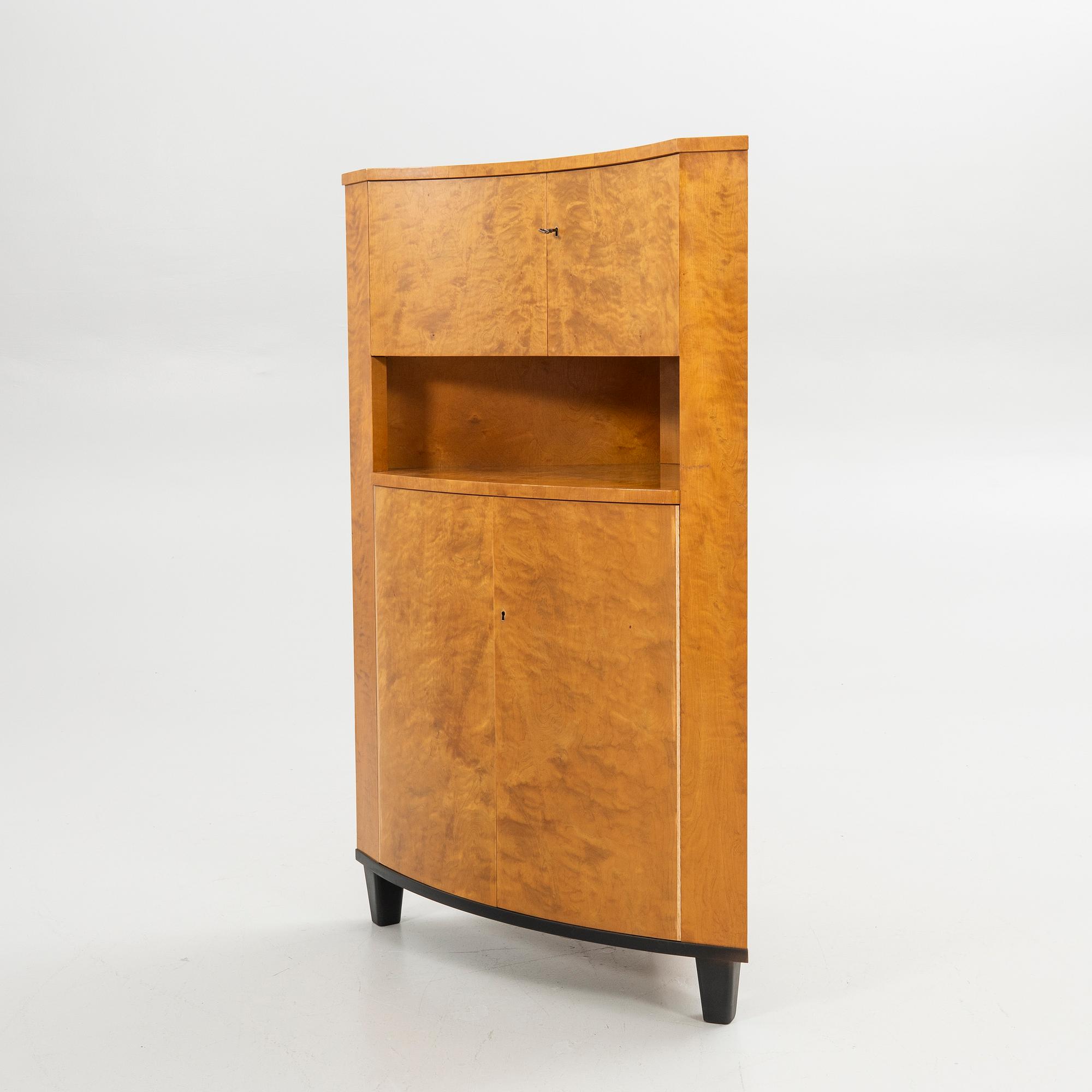 Corner cabinet, Möbelbolaget, Tranås, 1940s.