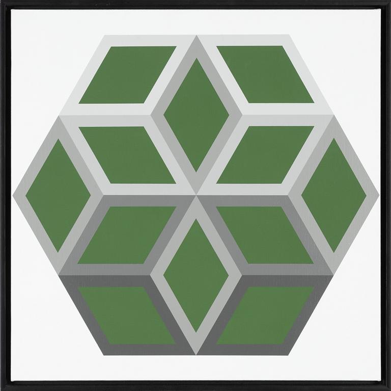 John-Erik Göransson, akryl på duk, signerad a tergo.