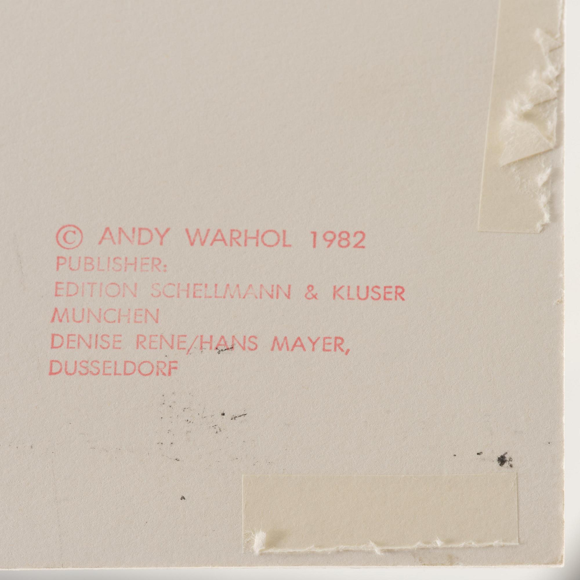 Andy Warhol, "Goethe".