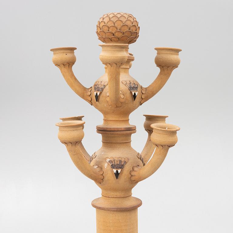 Eva & Olof Paradis, floor candelabra, Paradisverkstaden, Öland, 1989.