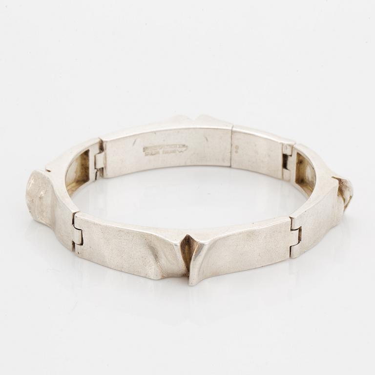 Björn Weckström, armband, "Ceres" sterling silver, Lapponia, Helsingfors 1970.