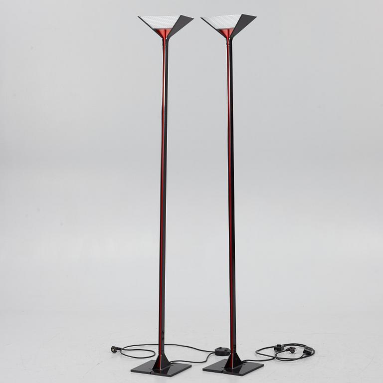 Tobia Scarpa, a pair of 'Papillona' floor lamps, Flos, Italy.