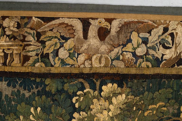 A tapestry, "Verdure", tapestry weave. 267,5-269,5 x 247-256 cm. Flanders 17th century.