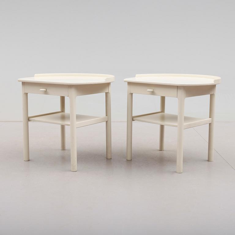 SÄNGBORD, 1 par, S. Engström & G. Myrstrand, Bodafors, 1900-talets andra hälft.