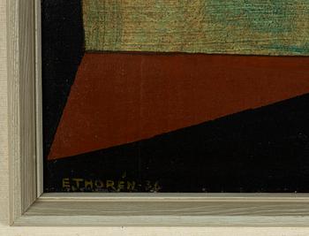 Esaias Thorén, oil on panel, signed and dated -36.