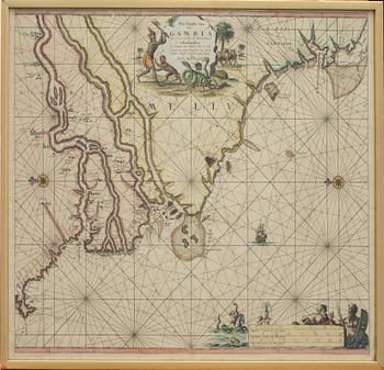 Johannes van Kuelen · KARTA, kopparstick, 1700-tal.