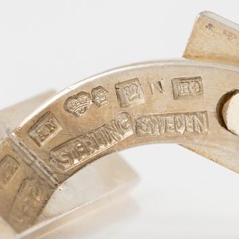 Wiwen Nilsson, a pair of cufflinks, sterling silver, Lund 1958.