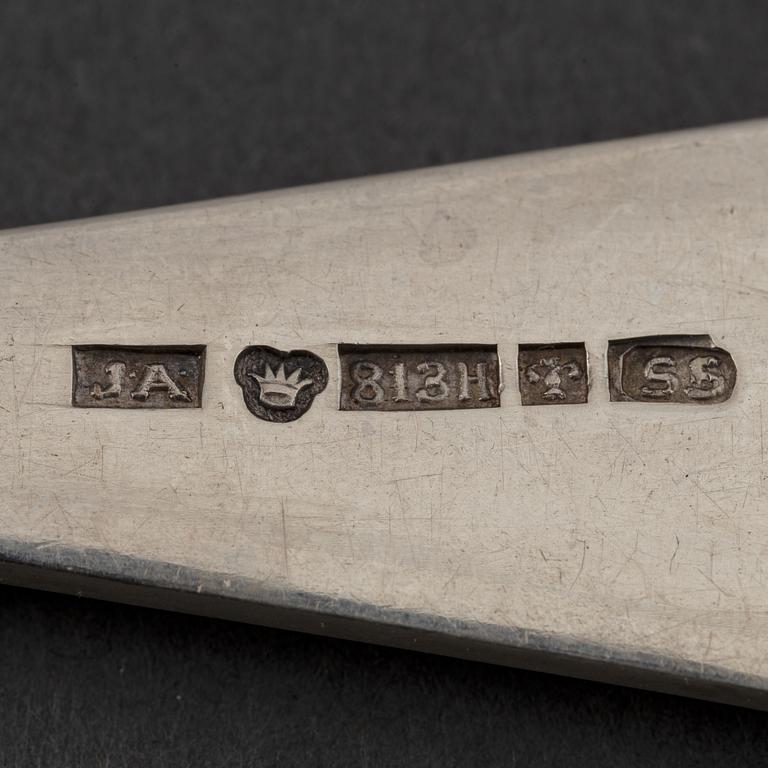 J Appelgren, bestickservis, 48 delar, silver, Vasa, Finland 1923-24.