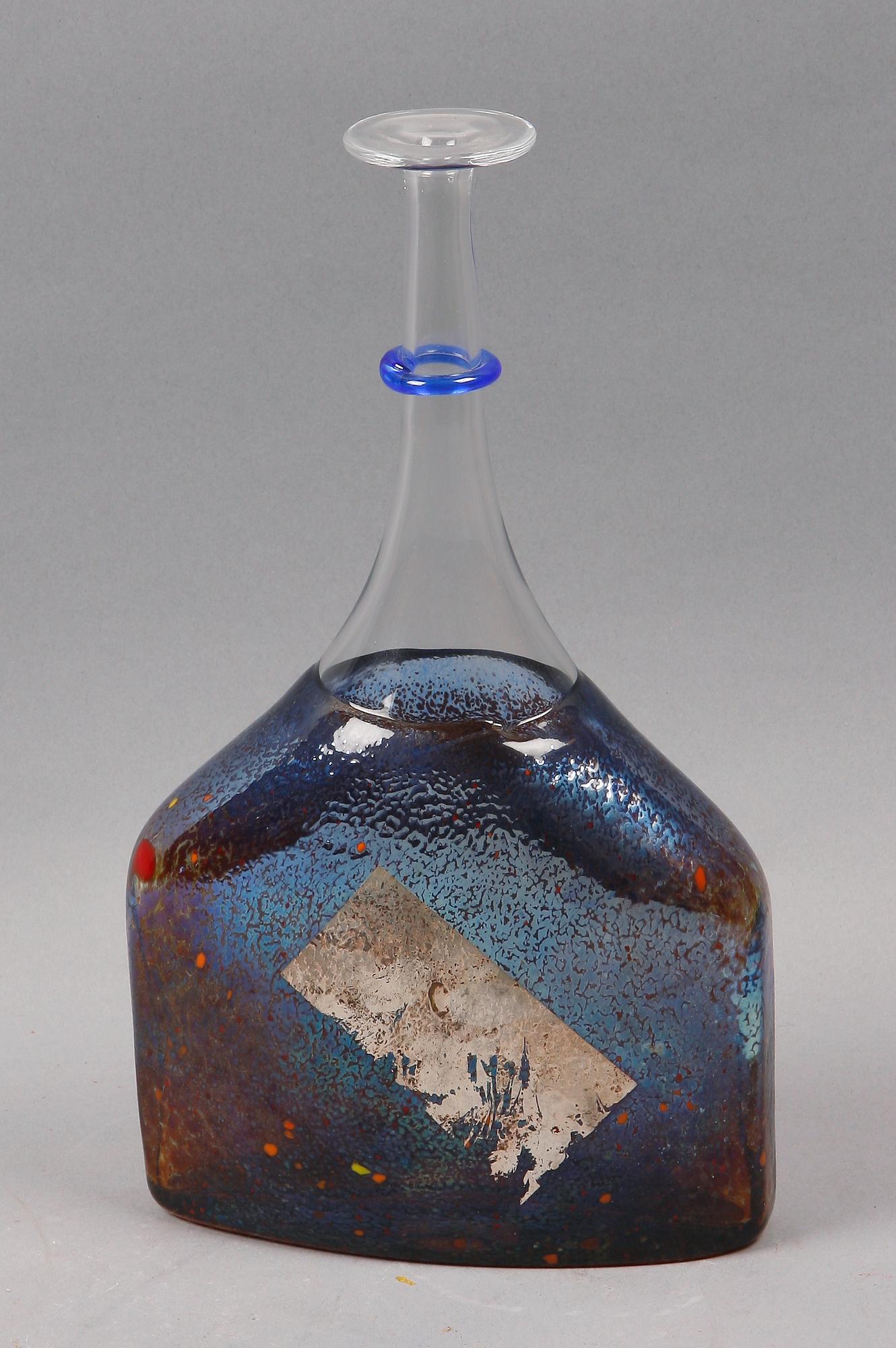 FLASKA, glas, Bertil Vallien, Kosta, Artist Collection, numr 89253.