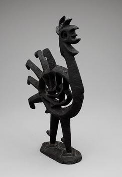 OLLE HERMANSSON, skulptur, gjutjärn, Husqvarna Vapenfabriksaktiebolag, 1960-tal.