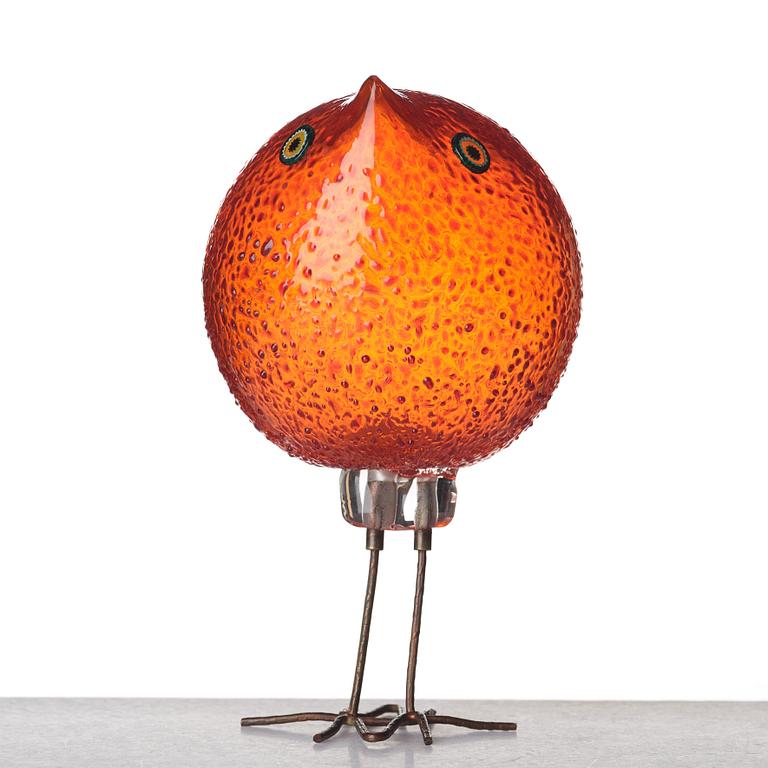 Alessandro Pianon, a "Pulcino" glass bird, Vistosi, Italy 1960's.