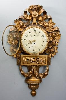 VÄGGPENDYL, gustaviansk, Lorents Adamson Wester (urmakare i Stockholm 1780-95).