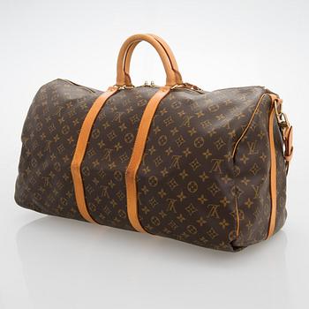 Louis Vuitton, 'Keepall 55 Bandoulière' Weekend bag.